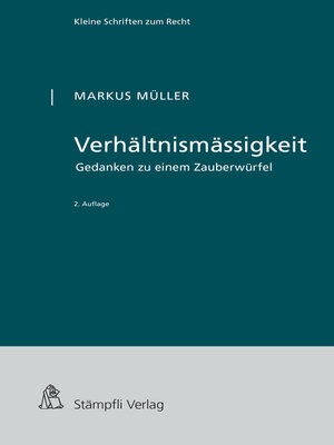 cover image of Verhältnismässigkeit